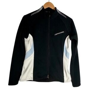 Cannondale Women's Full Zip Cycling‎ Bike Jersey Jacket Black Medium
